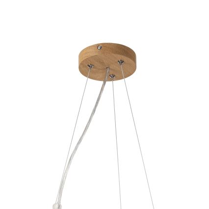 Brilagi - LED κρεμαστό φωτιστικό σε καλώδιο CARVALHO MODERN 3xE27/60W/230V δρυς Ø 47,5 εκ.