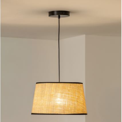 Brilagi - LED κρεμαστό φωτιστικό σε καλώδιο CERIA 1xE27/40W/230V Ø 35 cm μπεζ