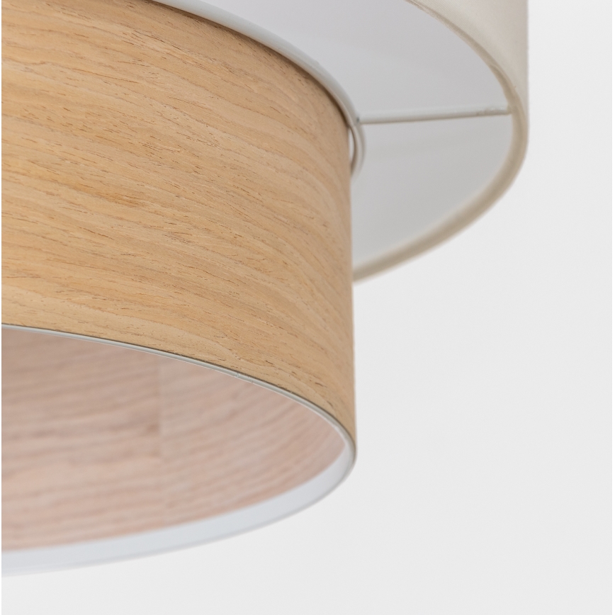 Brilagi - LED κρεμαστό φωτιστικό σε καλώδιο CERIA 1xE27/40W/230V Ø 50 εκ. λευκό/μπεζ