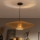 Brilagi - LED κρεμαστό φωτιστικό σε καλώδιο CERIA BOHO 1xE27/40W/230V Ø 70 cm μαύρο/καφέ