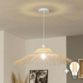 Brilagi - LED κρεμαστό φωτιστικό σε καλώδιο CERIA BOHO 1xE27/40W/230V Ø 70 cm μπαμπού