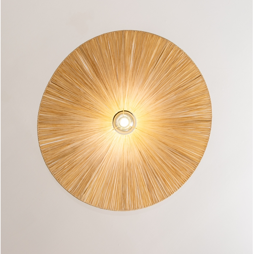 Brilagi - LED κρεμαστό φωτιστικό σε καλώδιο CERIA BOHO 1xE27/40W/230V Ø 80 cm ραφία