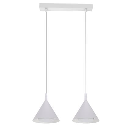 BRILAGI - LED Κρεμαστό φωτιστικό σε καλώδιο CONE DOUBLE 2xGX53/15W/230V λευκό
