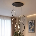 BRILAGI - LED κρεμαστό φωτιστικό σε καλώδιο ECHO LED/80W/230V 4000K Ø 50 cm μαύρο