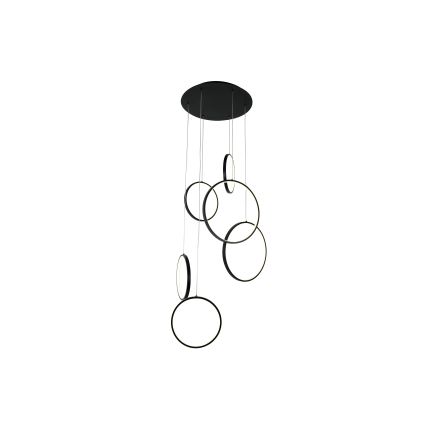 Brilagi - LED κρεμαστό φωτιστικό σε καλώδιο ECHO LED/80W/230V 4000K Ø 50 cm μαύρο