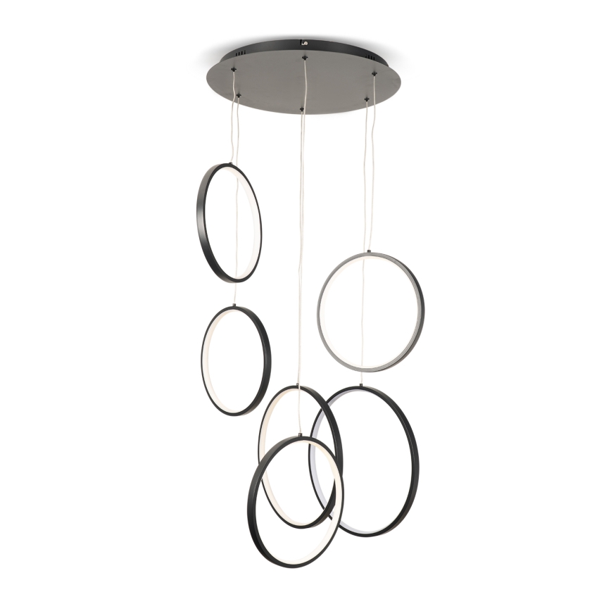 BRILAGI - LED κρεμαστό φωτιστικό σε καλώδιο ECHO LED/80W/230V 4000K Ø 50 cm μαύρο