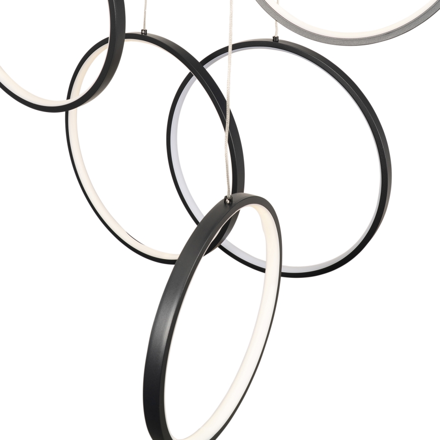 BRILAGI - LED κρεμαστό φωτιστικό σε καλώδιο ECHO LED/80W/230V 4000K Ø 50 cm μαύρο