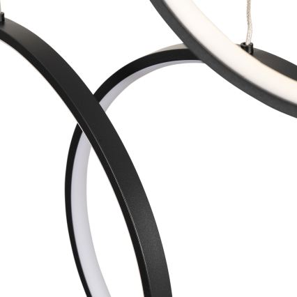 BRILAGI - LED κρεμαστό φωτιστικό σε καλώδιο ECHO LED/80W/230V 4000K Ø 50 cm μαύρο