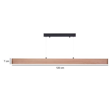 BRILAGI - LED Κρεμαστό φωτιστικό σε καλώδιο GARDALINE LED/90W/230V 120 cm δρυς