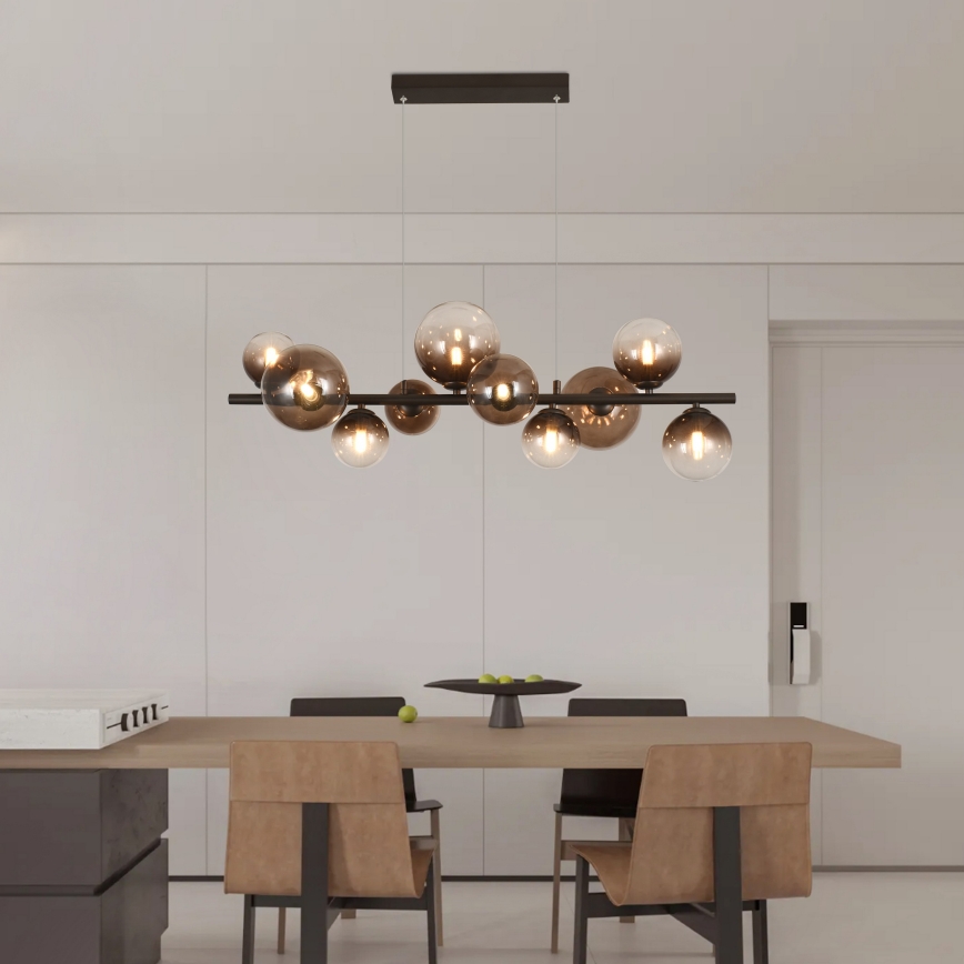 Brilagi - LED Κρεμαστό Φωτιστικό σε Καλώδιο MILLA 10xG9/3W/230V καφέ/καπνιστό καφέ