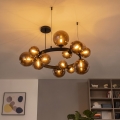 Brilagi - LED κρεμαστό φωτιστικό σε καλώδιο MILLA 15xG9/3W/230V καφέ/καπνιστό καφέ
