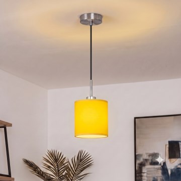Brilagi - LED κρεμαστό φωτιστικό σε καλώδιο NUBILA 1xE27/60W/230V Ø 14 cm μαύρο/κίτρινο