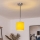 Brilagi - LED κρεμαστό φωτιστικό σε καλώδιο NUBILA 1xE27/60W/230V Ø 14 cm μαύρο/κίτρινο