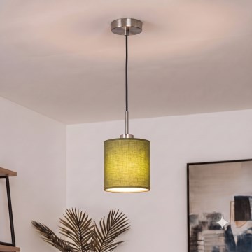 Brilagi - LED κρεμαστό φωτιστικό σε καλώδιο NUBILA 1xE27/60W/230V Ø 14 cm μαύρο/πράσινο