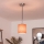 Brilagi - LED κρεμαστό φωτιστικό σε καλώδιο NUBILA 1xE27/60W/230V Ø 14 cm μαύρο/πορτοκαλί