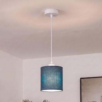 BRILAGI - LED κρεμαστό φωτιστικό σε καλώδιο NUBILA 1xE27/60W/230V Ø 14 εκ. λευκό/σκούρο μπλε