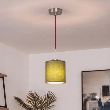 Brilagi - LED κρεμαστό φωτιστικό σε καλώδιο NUBILA 1xE27/60W/230V διάμ. 14 εκ. κόκκινο/πράσινο