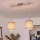 Brilagi - LED κρεμαστό φωτιστικό σε καλώδιο NUBILA 2xE27/60W/230V καφέ