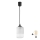 Brilagi - LED κρεμαστό φωτιστικό σε καλώδιο RETRO GLASS, 1xE27/60W/230V, Ø 14 cm, μαύρο/λευκό