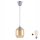 Brilagi - LED κρεμαστό φωτιστικό σε καλώδιο RETRO GLASS 1xE27/60W/230V Ø 14 εκ. ασημί/καπνιστό καφέ