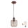 Brilagi - LED κρεμαστό φωτιστικό σε καλώδιο RETRO GLASS 1xE27/60W/230V Ø 14 εκ. χάλκινο/καπνιστό μπεζ