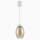 Brilagi - LED κρεμαστό φωτιστικό σε καλώδιο RETRO GLASS 1xE27/60W/230V Ø 17 cm λευκό/καπνιστό μπεζ