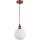 Brilagi - LED Κρεμαστό φωτιστικό σε καλώδιο RETRO GLASS 1xE27/60W/230V διάμ. 15 cm λευκό