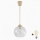 Brilagi - LED κρεμαστό φωτιστικό σε καλώδιο RETRO GLASS 1xE27/60W/230V διάμ. 25 cm μπεζ/διάφανο