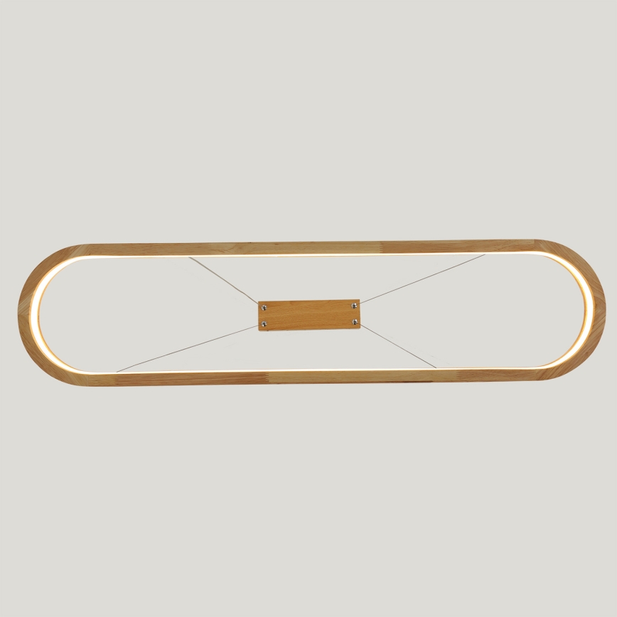 Brilagi - LED κρεμαστό φωτιστικό σε καλώδιο UMEA WOOD LED/40W/230V 90x22 cm ξύλο