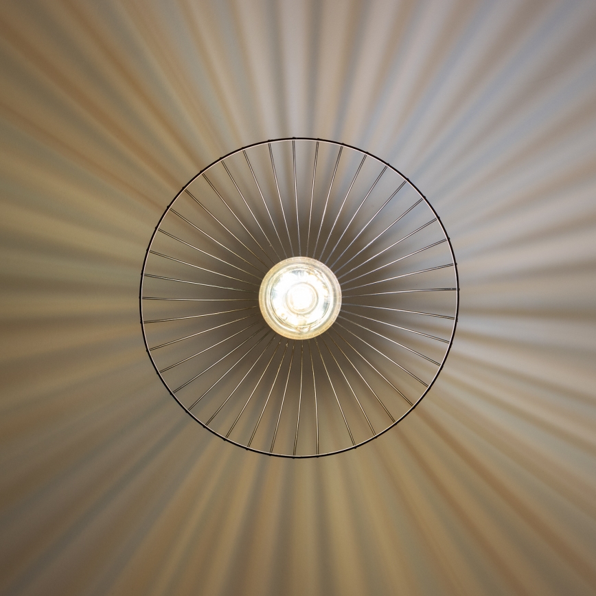 Brilagi - LED κρεμαστό φωτιστικό σε σύρμα CERIA WIRE 1xE27/40W/230V Ø 45 cm μαύρο