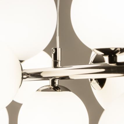 Brilagi - LED κρεμαστό φωτιστικό σε σύρμα MILLA 10xG9/3W/230V μαύρο χρώμιο/λευκό