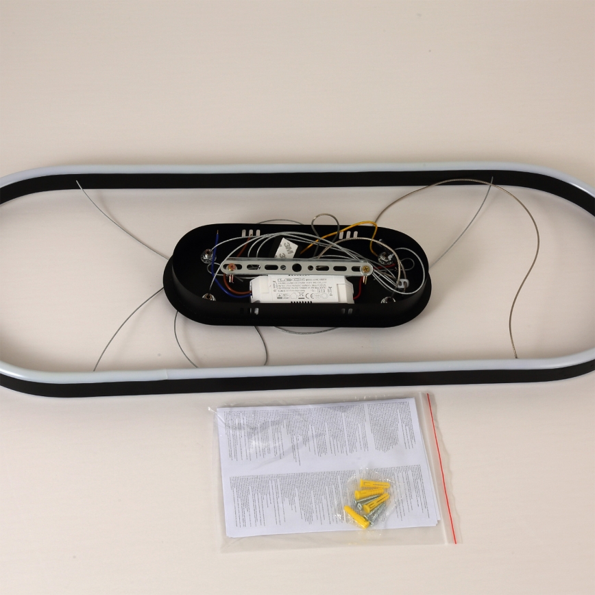 Brilagi - LED κρεμαστό φωτιστικό σε σύρμα PONDIE LED/43W/230V 80x30 cm μαύρο