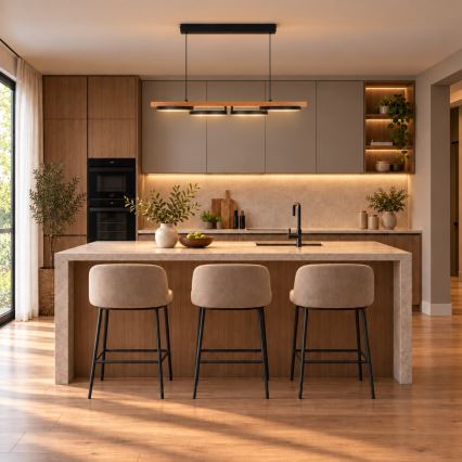 BRILAGI - LED κρεμαστό φωτιστικό PLANK σε καλώδιο LED/35W/230V 4000K 30x100 cm ξύλινο
