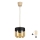 Brilagi - LED κρεμαστό φωτιστικό RETRO GLASS 1xE27/60W/230V Ø 14 cm μπεζ/καπνιστό μπεζ/μαύρο
