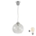 Brilagi - LED κρεμαστό φωτιστικό RETRO GLASS σε καλώδιο 1xE27/60W/230V Ø 25 cm ασημί/διαφανές