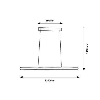 Brilagi - LED κρεμαστό φωτιστικό με καλώδιο AXIS LED/30W/230V 120 cm λευκό