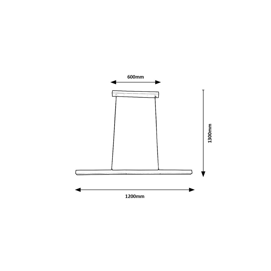 Brilagi - LED κρεμαστό φωτιστικό με καλώδιο AXIS LED/30W/230V 120 cm λευκό