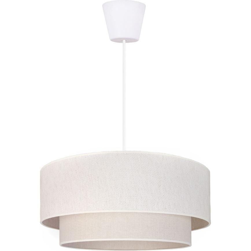 Brilagi - LED κρεμαστό φωτιστικό με καλώδιο BOHO ECO 1xE27/10W/230V Ø 40 cm εκρού