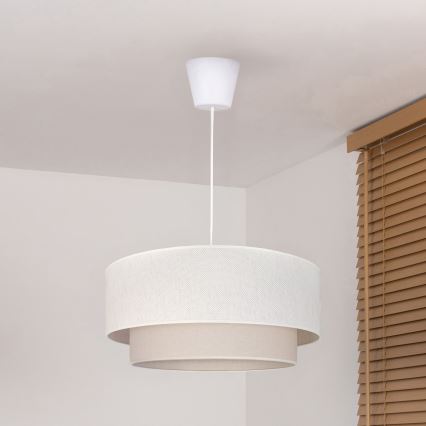 Brilagi - LED κρεμαστό φωτιστικό με καλώδιο BOHO ECO 1xE27/10W/230V Ø 40 cm εκρού