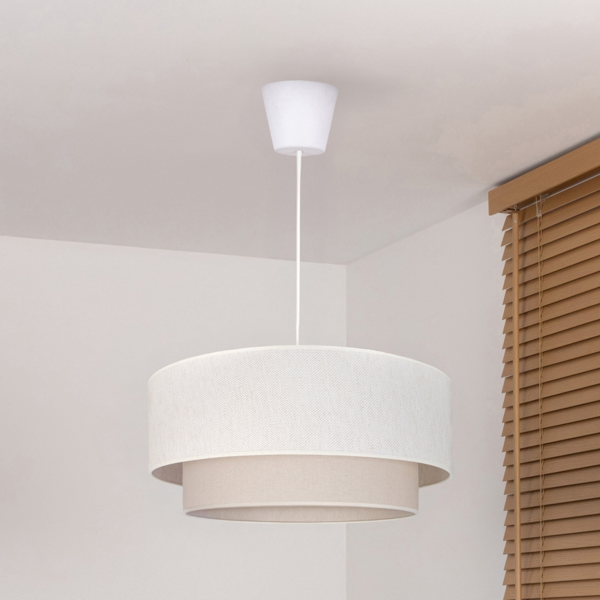 Brilagi - LED κρεμαστό φωτιστικό με καλώδιο BOHO ECO 1xE27/10W/230V Ø 40 cm εκρού