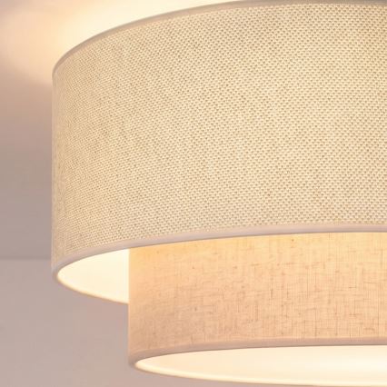 Brilagi - LED κρεμαστό φωτιστικό με καλώδιο BOHO ECO 1xE27/10W/230V Ø 40 cm εκρού