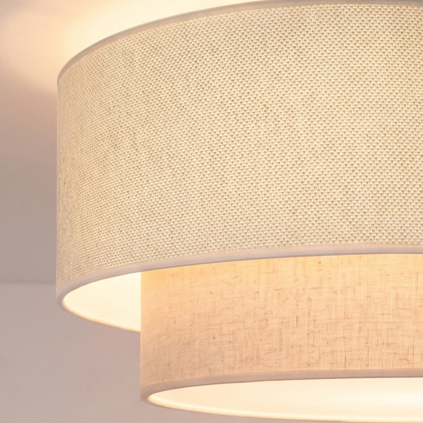 Brilagi - LED κρεμαστό φωτιστικό με καλώδιο BOHO ECO 1xE27/10W/230V Ø 40 cm εκρού