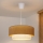 Brilagi - LED κρεμαστό φωτιστικό με καλώδιο BOHO ECO 1xE27/10W/230V διάμ. 40 cm μπεζ/κρεμ