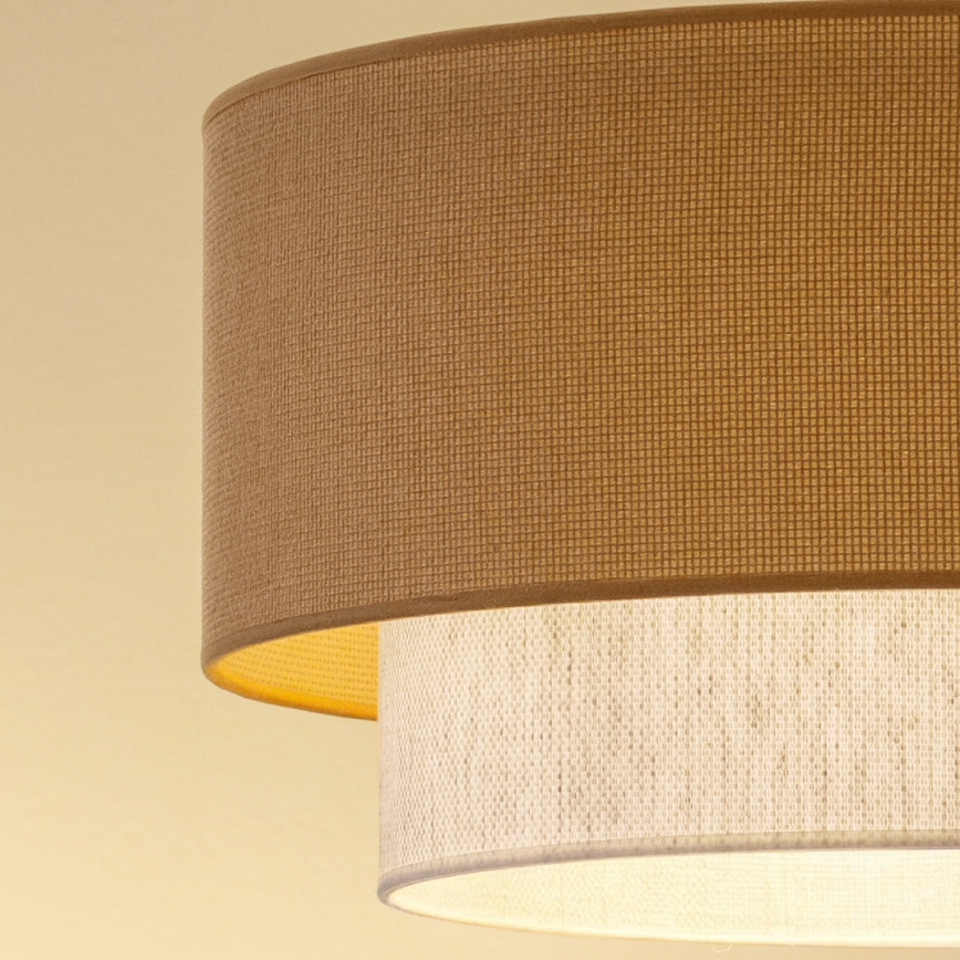 Brilagi - LED κρεμαστό φωτιστικό με καλώδιο BOHO ECO 1xE27/10W/230V διάμ. 40 cm μπεζ/κρεμ