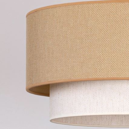 Brilagi - LED κρεμαστό φωτιστικό με καλώδιο BOHO ECO 1xE27/10W/230V διάμ. 40 cm μπεζ/κρεμ