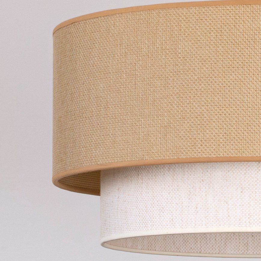 Brilagi - LED κρεμαστό φωτιστικό με καλώδιο BOHO ECO 1xE27/10W/230V διάμ. 40 cm μπεζ/κρεμ