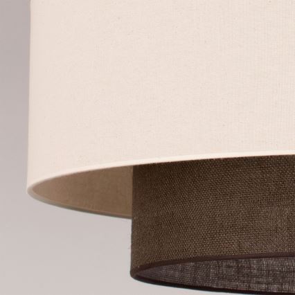 Brilagi - LED κρεμαστό φωτιστικό με καλώδιο BOHO STYLE 3xE27/15W/230V Ø 80 cm κρεμ/καφέ