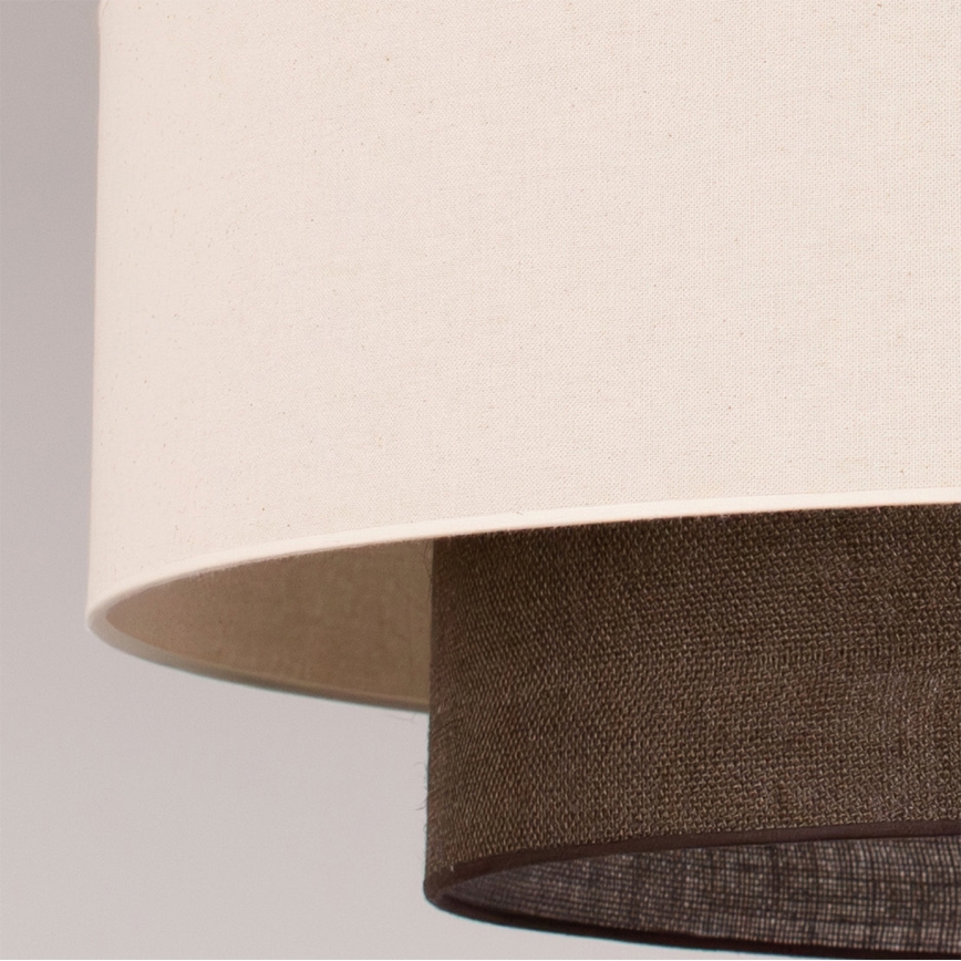 Brilagi - LED κρεμαστό φωτιστικό με καλώδιο BOHO STYLE 3xE27/15W/230V Ø 80 cm κρεμ/καφέ