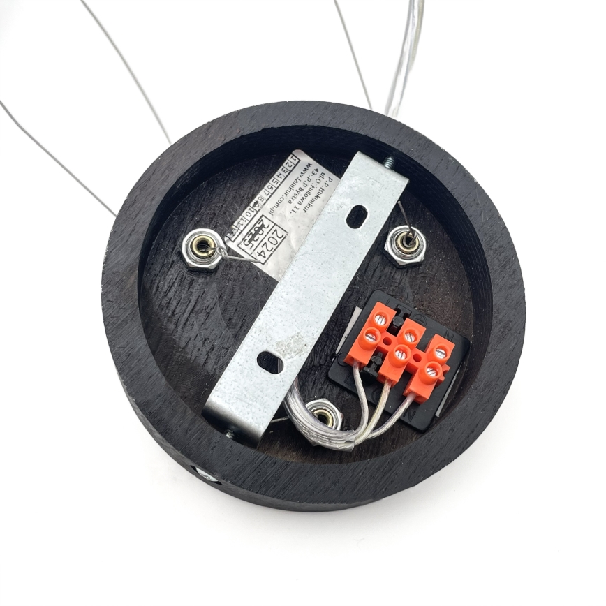 Brilagi - LED κρεμαστό φωτιστικό με καλώδιο CARVALHO SMOKEY 3xE27/60W/230V, σε απόχρωση δρυός, διάμ. 47,5 cm