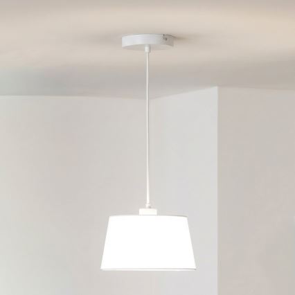 Brilagi - LED κρεμαστό φωτιστικό με καλώδιο CERIA 1xE27/40W/230V διάμ. 25 cm λευκό